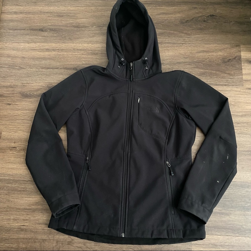 The North Face - Black Hooded Coat - Sz M